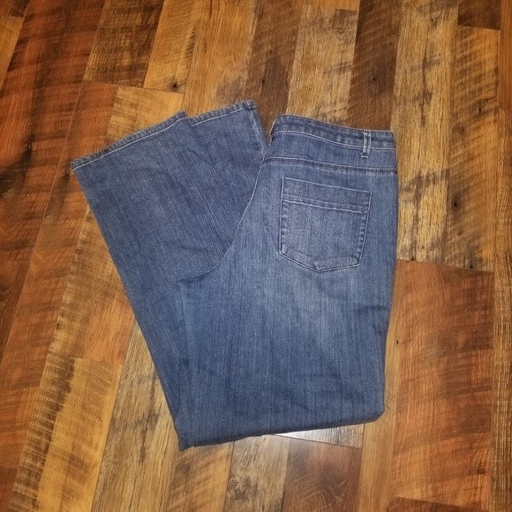 Coldwater Creek Jeans Size 12 Women's Classic Straight Leg Medium Blue Wash